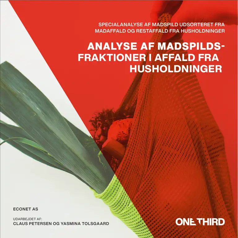 Analyse af madspildsfraktioner i affald fra husholdninger